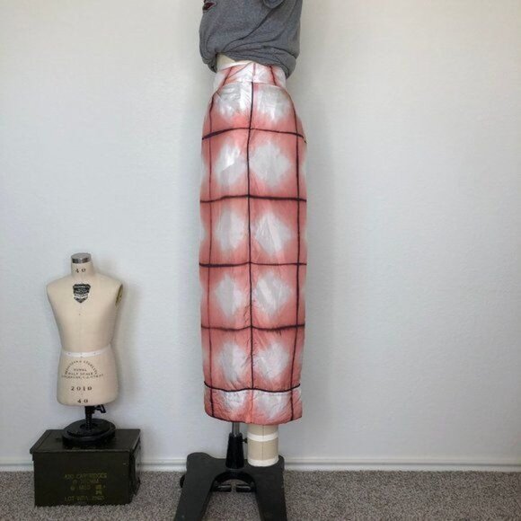 Runway Thakoon Silk Culottes in Pink Grid Plaid Wide Leg - Picture 5 of 9